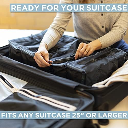 חבילת ציוד מזוודה ארגונית | חבילה יותר שלך גדול או לשאת על מזוודות | לפרוק באופן מיידי עם אלה דחיסת אריזה